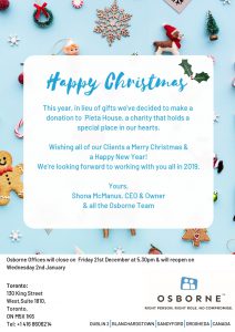 Osborne Toronto Christmas Greetings