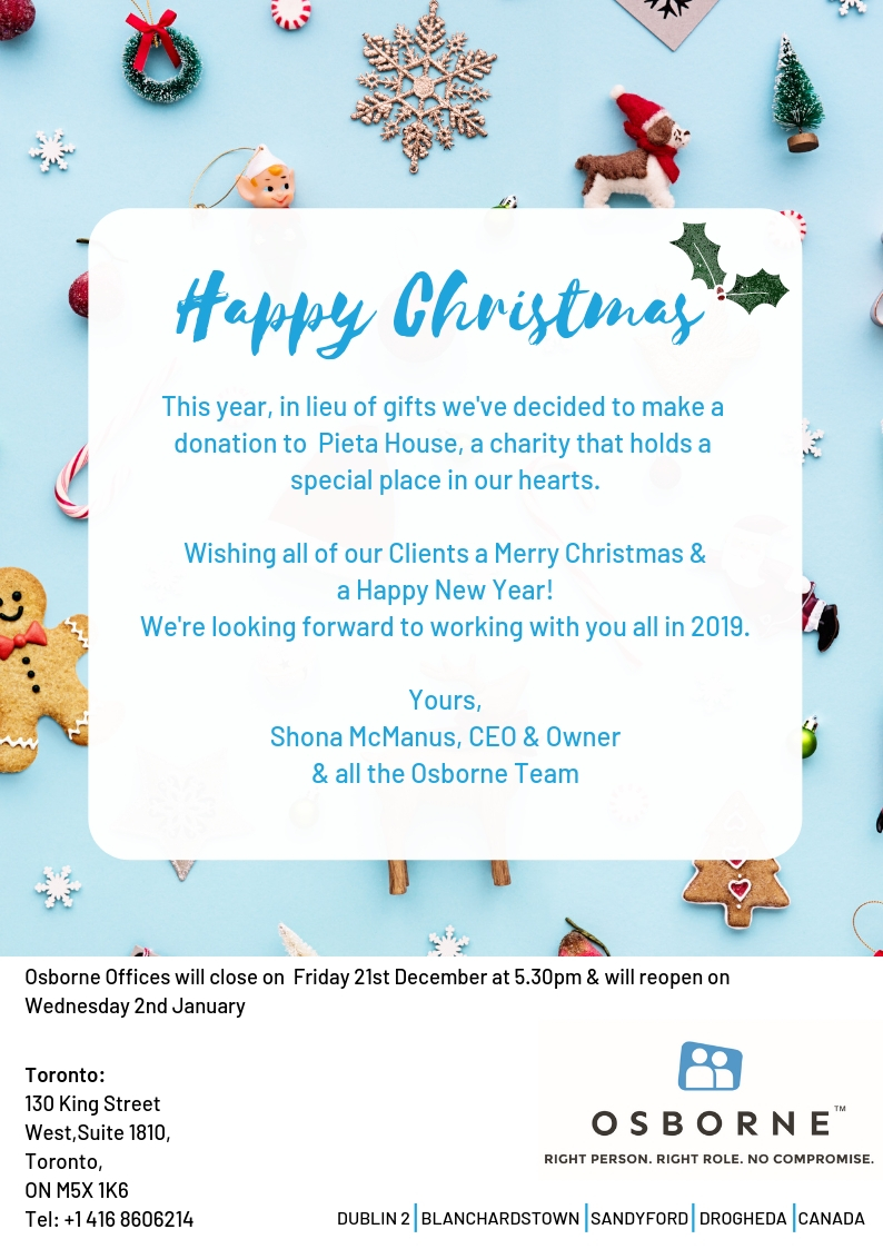 Osborne Toronto Christmas Greetings